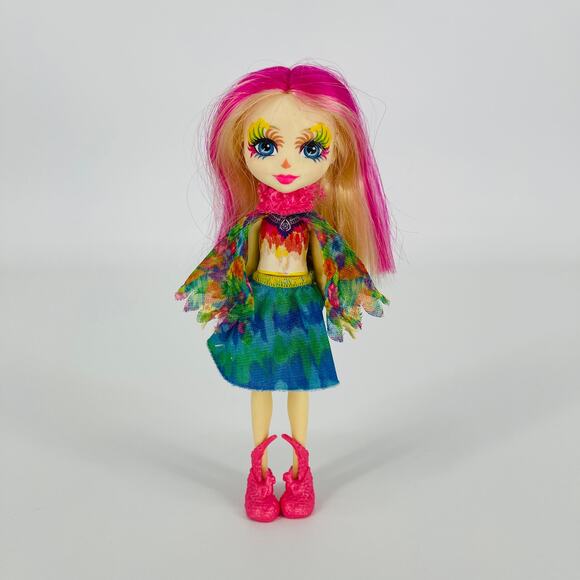 Mattel Enchantimals Peeki Parrot Doll Cut Hair Missing Parrot and Crown - GUC - Picture 2 of 15